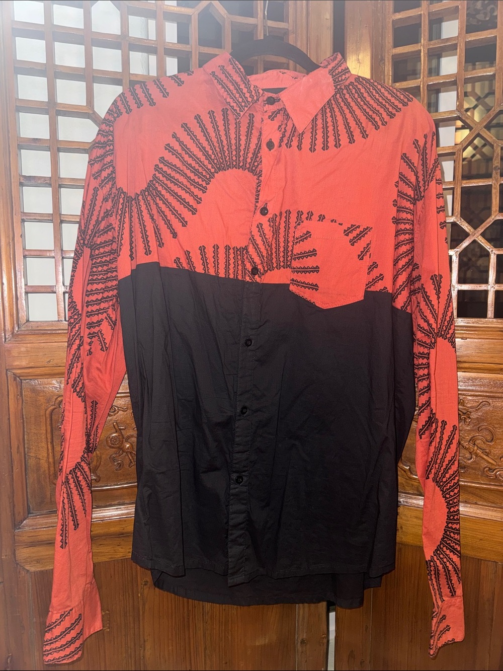 Manaola Hawaii Men's Button down - Hapalua Long Sleeve Men's in "Lalanikalalea"